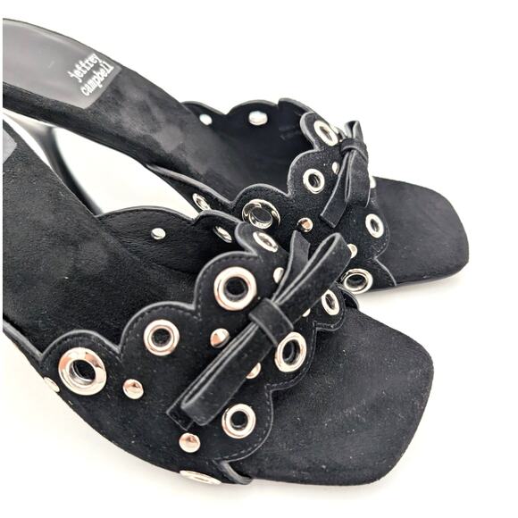 Jeffrey Campbell Odom Studded Slide Sandal Women's Black Size US5.5 EU36 - Picture 10 of 13